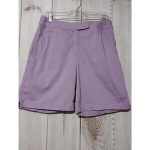 Nike Golf Fit Dry Shorts Womens Medium‎ Purple Stretch Bermuda Active Athletic